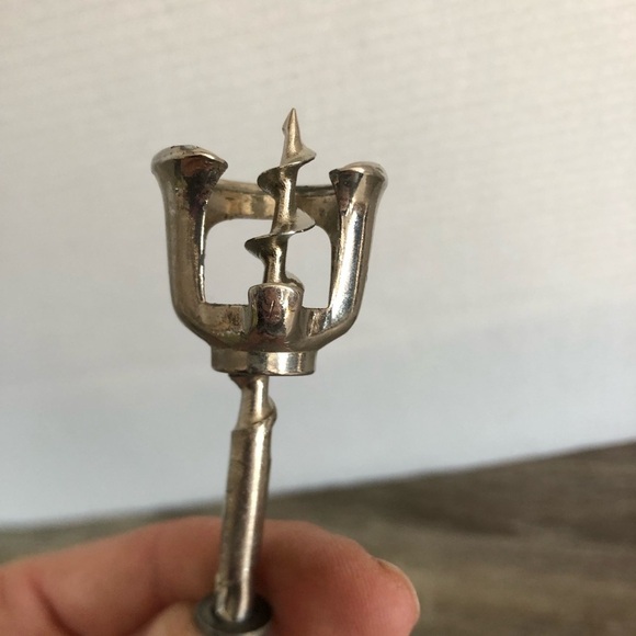 Vtg Italian Wood Handled Corkscrew - Picture 5 of 9